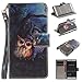 Produktbild Chreey Huawei P9 Lite / P9 mini (5.2 Zoll),Hülle Cover Case Leder Muster Flip Etui ,Kreditkartenslot,Karte Halter-Magnetverschluß-Klappbar Stand,Perfekt zum Schutz Ihres Telefons