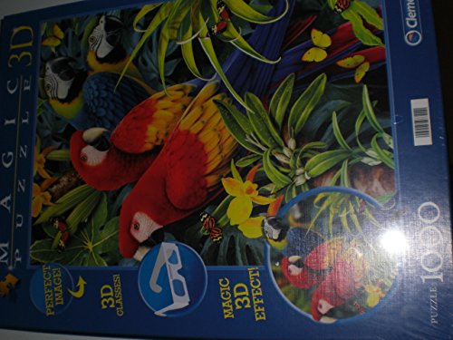 Preisvergleich Produktbild Clementoni 98790 - Majestätische Papagein - Magic 3 D Puzzle - 1000 Teile