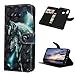 Price comparison product image Vogu'SaNa P20 Lite Phone Case Case Cover 3D for Huawei P20 Lite Pattern Leather Flip Case Protective Cover Silicone Case Skin Stand Flip Case with Magnetic Closure Pockets Wallet Holster, Wolf