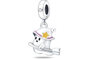 Pandach Charm Bead Ciondolo Donna Argento Fascino per Bracciali e Collane， Bracciale e Collane Europei da Donna,