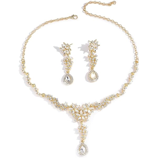 Ivory and Co Set di gioielli da sposa in oro Balmoral