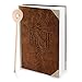 Geschenk-SET Rezeptbuch zum Selberschreiben LEDER-NOSTALGIE Look braun beige DIN A4 + HERZ Kochlöffel HARDCOVER Meine Rezepte Liebslingsrezepte Buch Einschreiben als Geschenk Küche Kochen by 