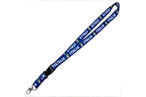 SPORTFANSHOP24 Schlüsselband/Landyard/Halsband - Italien blau - Keyholder/Strap
