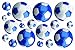 Football Wall Stickers - Blue and White