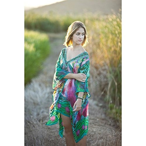Preisvergleich Produktbild Art Deco Home - Strandponcho, grün, 90x50 cm - 7511SG