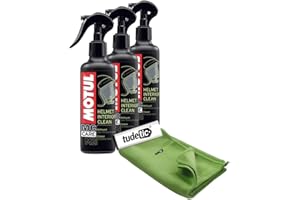 TUDETIC - Kit 3X Limpiador y Desinfectante + Trapo - M2 Helmet Interior Clean KT-105