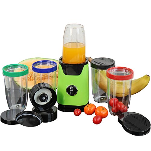Multi Blender Mixer mit umfangreichem Zubehör, 5 x 500ml Mixbecher