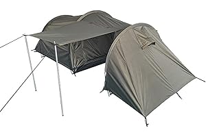 Mil-Tec 2-Personenzelt mit Stauraum 1,30 x 3,90 M
