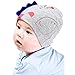 Wawoo®Infant Baby Beanie Hat Soft Cotton Sleeping Cap + Triangle Neckerchief Bandage Girls/Boys 3-24 Months Cartoon Horse