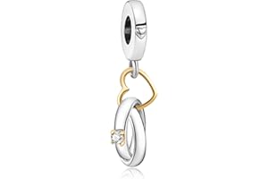 Annmors Charm Mère Fille Famille Amis pour Femme Argent Sterling 925 Breloque Bracelets Colliers Pendentifs