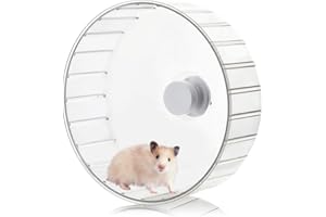FOCCTS 17.5cm Silent Hamster Exercise Wheel Pets Running Sports Jogging Wheel Silent Large Spinner Exercise Running Wheel for Hamsters, Gerbils, Mice or Other Small Animals