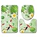 Produktbild DROHE-Q Badezimmer 3-teiliges Set, Badezimmer Haushalt 3D Bodenmatte Anti-rutschig Und Wasser Sicher Moderne Festival Dekoration Schöne-45 * 75 cm