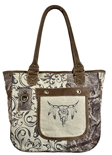 Preisvergleich Produktbild Sunsa Damen Handtasche Schultertasche große Tasche Canvastasche Weekender Handgelenktasche Henkeltasche Shopper in retro Style