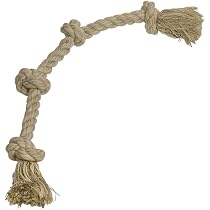 Cuerda De Juego Para Perros Nobby - Mezcla De Sisal Y Algodón, 60 Cm, 4 Nudos, Ideal Para Morder Y Jugar