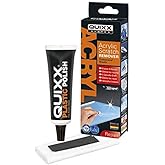 QUIXX 2019 akrilik &ccedil;izik giderici, her t&uuml;rl&uuml; akrilik ve plastik i&ccedil;in (50 g cila/1 bez/2 zımpara kağıdı)