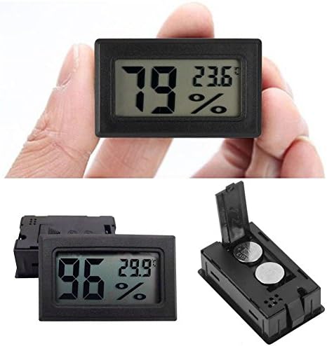 Bihood Instant Read Thermometer Digital Thermometer Indoor Outdoor Thermometer Digital Candy Thermometer Medical Thermometer Barometer Thermometer Hygrometer Hygrometers Electronic Hygrometer Black