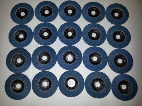 20 Stück Fächerscheiben 125 x 22,23 mm Korn 40/60/80/120 für Holz und Metall, Fächerscheibe Schleifmopteller - 2