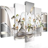 FORMAT: ca. 200x100 cm (40x60 40x80 40x100 40x80 40x60) (BxH) - 5-teilig, Premium Vlies Leinwand, von Hand aufgezogen, fertig zum Aufhängen - Original decomonkey!