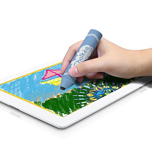 GreatShield Chalkee Series Kids Stylus Pen für Apple iPad Air / iPad Mini, Samsung Galaxy Tab, Dragon Touch 7″, Smartab, ProntoTec 7, Contixo 7″, Neutab N7 Pro, LillyPad Jr, VTech Innotab, ValuePad, Orbo Jr, Nabi 2, Kidz Delight, iRulu Y1 & andere Android Kids Tablet / Google Pixel / Pixel XL, Smartphones (Blau) - 3