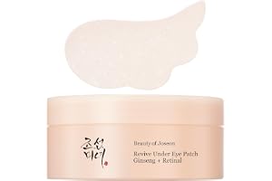 Beauty of Joseon Upplysande ögonmask Retinal Ginseng för svullna påsar under ögonen Kollagen Peptid Koreansk Hudvård för Kvinnor och Män, 60 ark 30 par