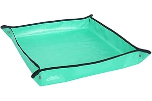Rtengtunn Plegable Impermeable Estera de jardinería Transplante de Flores Almohadilla de Maceta Planta de plántulas Bandeja de trasplante Herramienta de jardín