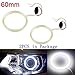 Produktbild BOTU-TECH Angel Eye Cob LED Halo Ring Auto Scheinwerfer mit Kunststoffabdeckung 12V DC, Packung mit 2 (80MM)