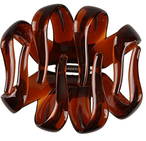 Solida Haarklammer Octopus klein, 2er Pack (2 x 1 Stück), havanna - 2