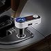 Produktbild Bluetooth FM Transmitter, DRUnKQUEEn Car Wireless Cigarette Lighter Extension, in-car Bluetooth Receiver, FM Radio Stereo Adapter, Car charger Handsfree Calling USB Charging, Voltage Current Display