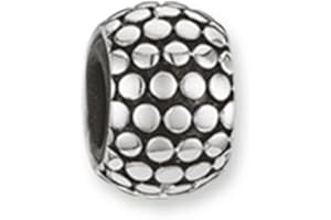 Thomas Sabo Kobiety Mężczyźni Stoper do Łańcuszka Bransoletka Karma Beads Srebro 925 Wysokiej Próby Poczerniony Silikon Ks0001-585-12
