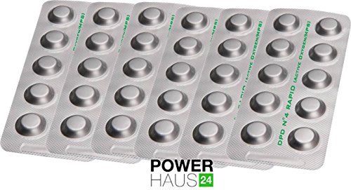 POWERHAUS24® - 60 Rapid Testtabletten DPD 4 Sauerstoff Gehalt