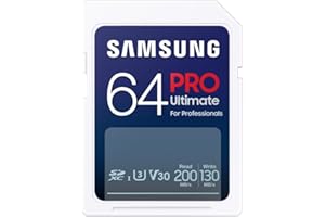 Samsung Memorie PRO Ultimate Scheda SD per Fotografia da 64GB, UHS-I U3, Fino a 200 MB/S (MB-SY64S/WW)