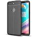Produktbild OnePlus 5T Hülle Leder-Look Handyhülle von NICA, Ultra Slim Silikon Case Cover, Dünne Schutzhülle Stoßfestes Etui Handy-Tasche Back-Cover Bumper, TPU Gummihülle für OnePlus-5T Smart-Phone - Schwarz
