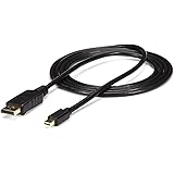 StarTech.com 6ft Mini DisplayPort to DisplayPort Cable - M/M - mDP to DP 1.2 Adapter Cable - Thunderbolt to DP w/ HBR2 Suppor