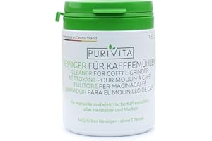 Purivita - Detergente per macinacaffè - ingredienti naturali flacone da 165 g
