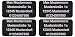Produktbild CopterFarm Drohnen Kennzeichnung Plakette Adressgravur Kennzeichen Schild Feuerfest Selbstklebend 1 - 8er Set (4X Micro 20x10mm)
