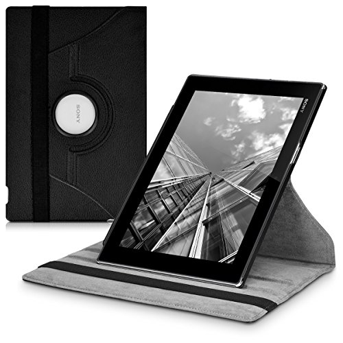 kwmobile Hülle für Sony Xperia Tablet Z – 360° Standfunktion Case Tablet Schutzhülle Kunstleder – Smart Cover Tabletcase Schwarz - 5