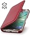 Produktbild StilGut Book Type Case mit Clip, Hülle Tasche aus Leder für Samsung Galaxy S6 edge, rot
