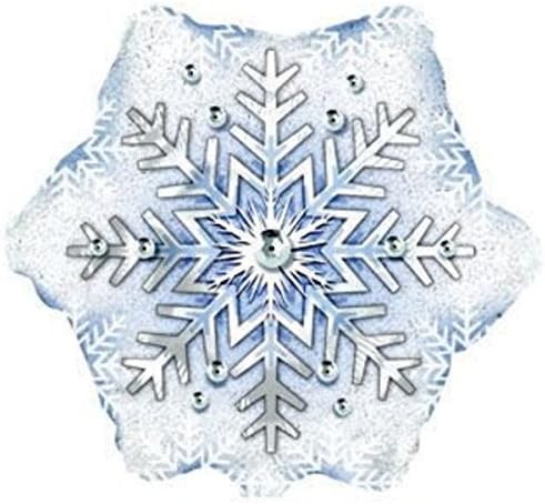 CTI Industries 434025 C10 Snowflake Mylar Balloon (Pack of 10)