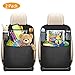 Produktbild Auto Rückenlehnenschutz, 2 Stück mixigoo Auto Rücksitz Organizer für Kinder mit Große Taschen und Durchsichtigem iPad-Tablet-Fach Rückenlehnen-Tasche Wasserdicht Kick-Matten-Schutz für Autositz
