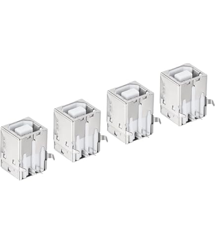 Circuito stampato connettore USB tipo B jack femmina 180 gradi inserto 5pz 714998679840