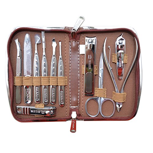 Meta-U Premium Quality Manicure & Pedicure Set For Travel & Every Day Use – 11 Pcs Of Grooming Kit