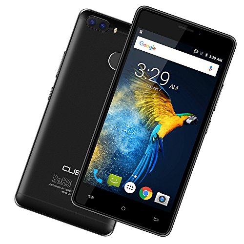 CubotÂ H3 - 4G Smartphone, Handy ohne Vertrag, 5.0 Zoll, Android 7.0, MT6737 1.3GHz Octa-Core, 3GB RAM 32GB ROM, 6000mAh, Fingerprintsensor ID, Frontkamera + Dual Back-Kamera, Dual SIM Dual Standby (Schwarz)