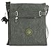 Produktbild BHBS Stoff Mehrere Reißverschlüssen gesamten Körper Bote Handtasche 26 x 30 x 2 cm (B x H x T) - Dark Grey