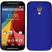 Produktbild PhoneNatic Case für Motorola Moto G 2014 2. Generation Hülle blau gummiert Hard-case + 2 Schutzfolien