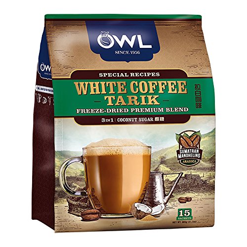 ?????? ???(OWL) ???????(??) 15?600g ??????? Malaysia imports Owl (OWL) Trinity Lab White Coffee (Coconut Sugar) 15 600g Arabica Coffee Beans
