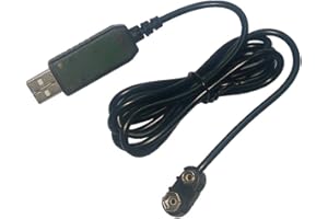 SAKIOO Kdjsic USB 5V à 9V câble d'alimentation d'éliminateur de Batterie pour multimètre Microphone Guitare 2m remplacer Vos Piles 9 Volts
