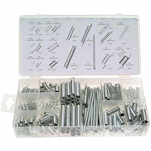 TILY-200 Stück/Set Metall lose Stahl Coil Spring/Druckfedern Zugfedern Sortiment Kit sortiert - 3