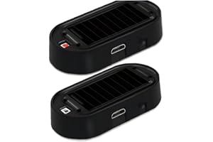 FOPYTU Allarme Simulato Con Energia Solare 'auto, 2 Pezzi Universali Antifurto Led Led Lampeggiante Led Di Sicurezza Luce Light Light Lampa