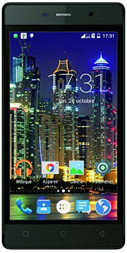 Inovalley GSM 45 N Smartphone d  bloqu   3G  Ecran  4 5 Pouces - 4 Go - Double SIM-Micro - Android 5 1 Lollipop  Noir