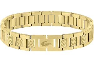 Lacoste METROPOLE Collection Link armband dekorerat med petit piqué-mönster - tillgängligt för män och kvinnor